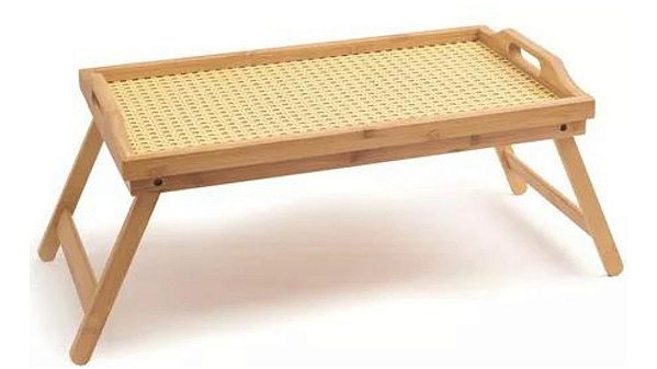 Bandeja c/ Pés Dobráveis de Bambu Palhinha 50cm