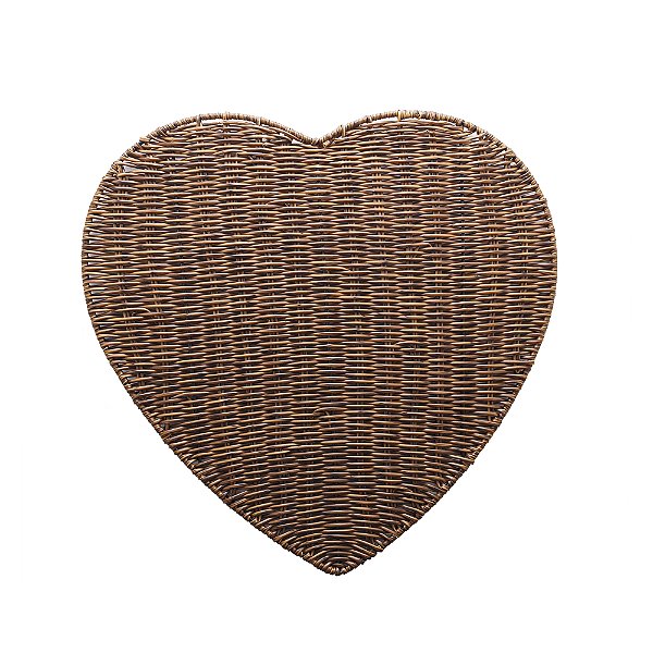 Lugar Americano Coração Marrom Mesclado