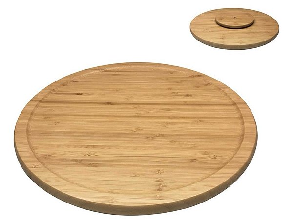 Tábua de Bambu c/ Base Giratória