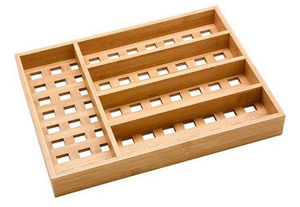 Porta Talheres Vazado Bambu