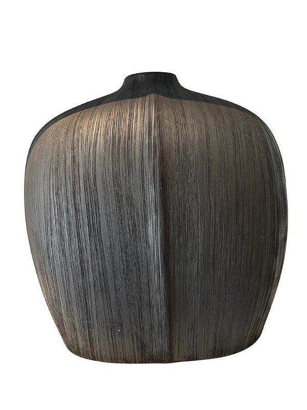 Vaso Decorativo Ceramica Preto