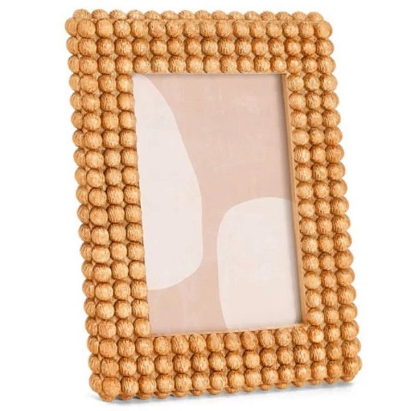 Porta Retrato em Poliresina Moldura Bolinhas 10x15 Cm- 17445