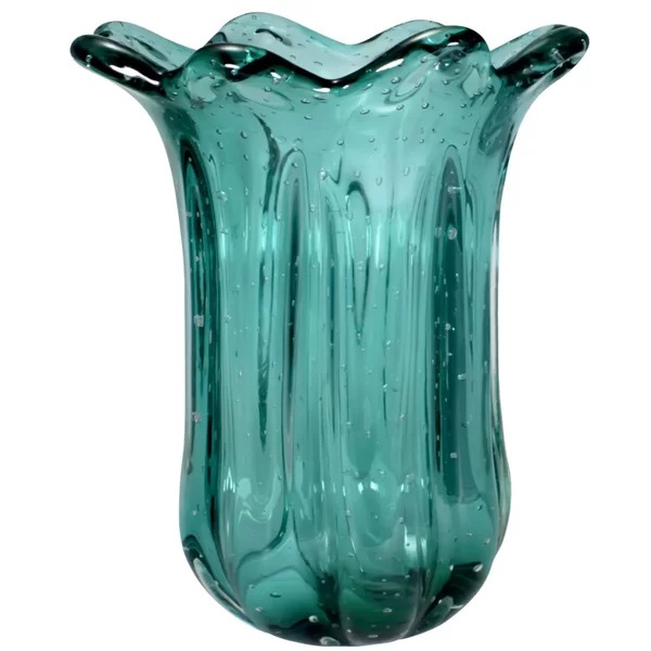 Vaso Murano Everest P Verde Esmeralda - 20 cm