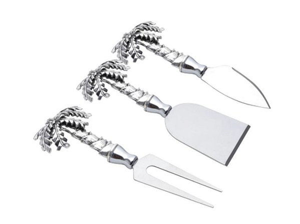 Cj 3pcs p/ Queijo de Zamac Palmeira