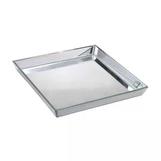 Bandeja Decorativa Espelhada 41x41cm - Mabruk