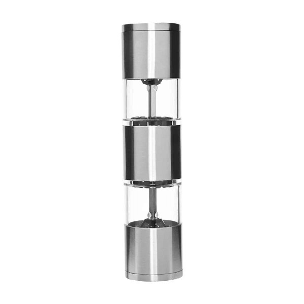 Moedor Duplo Sal e Pimenta Inox Manual