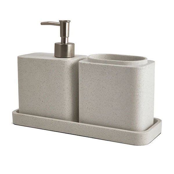 Kit para Banheiro em Poliresina  - 3pçs