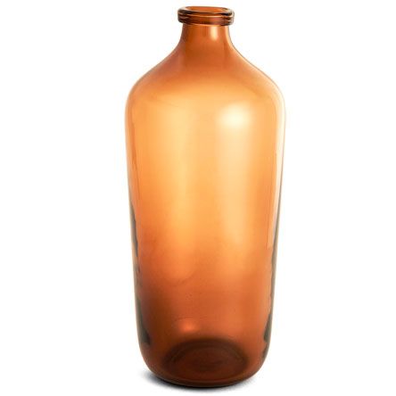 Vaso de Vidro Marrom - 41cm