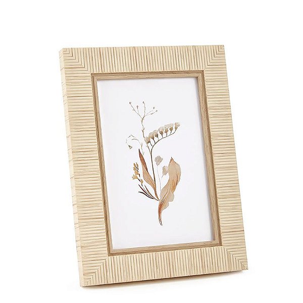 Porta Retrato em Poliestireno e Vidro - 10x15cm