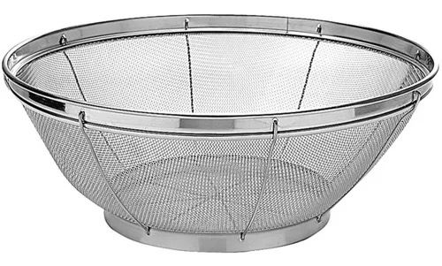 Escorredor Multiuso Aço Inoxidável De Tela Mimo Style - 27cm