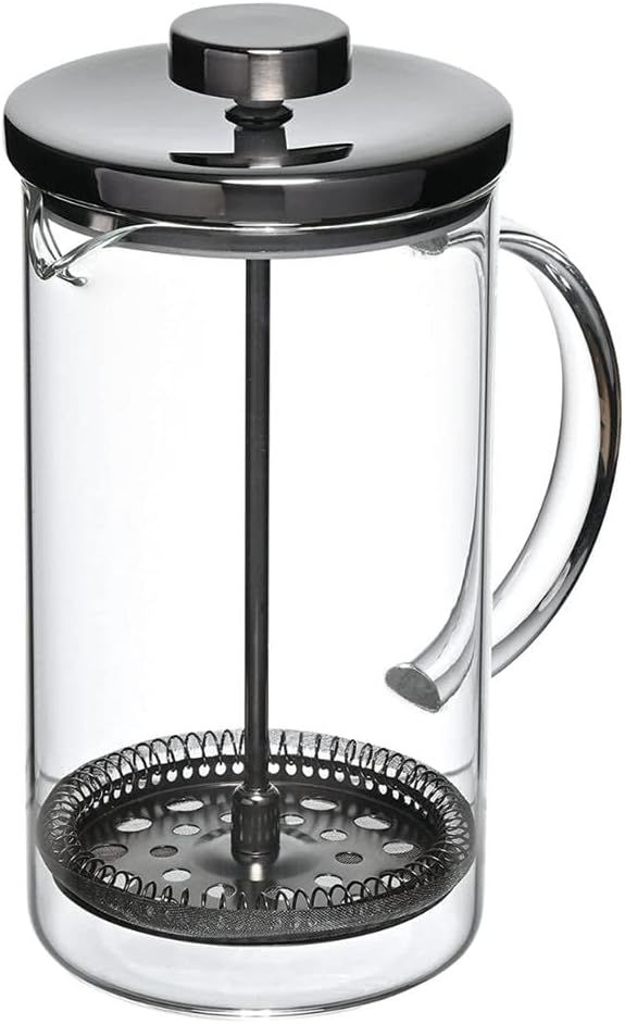 Cafeteira Prensa Francesa Vidro Tampa Inox - 600ml