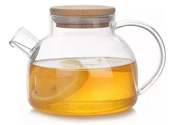 Chaleira de Chá c/ Tampa de Bambu 800ml