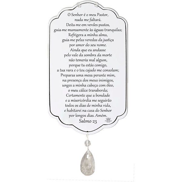 Móbile de Parede Salmo 23 24,5x14,5