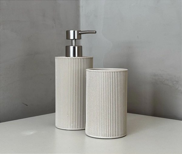 Kit Banheiro Poliresina 2pcs