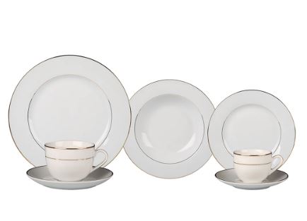 Aparelho de jantar em porcelana 42 peças