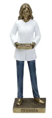 Estatueta Decorativa Dentista em Resina
