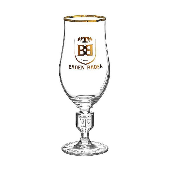 Taça Baden Baden com Bordas Douradas