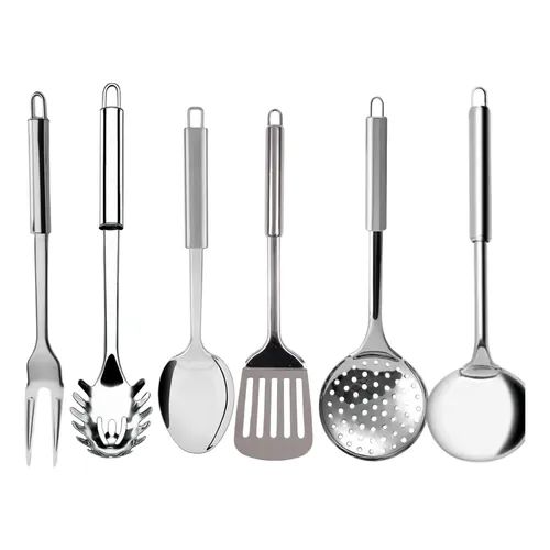 Conjunto Utensílios Cozinha Inox Dolce Home 9 peças