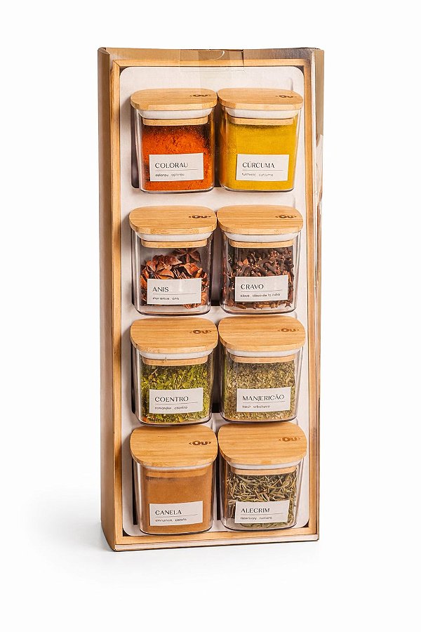 Organizador de Temperos 9 Potes Keep OU