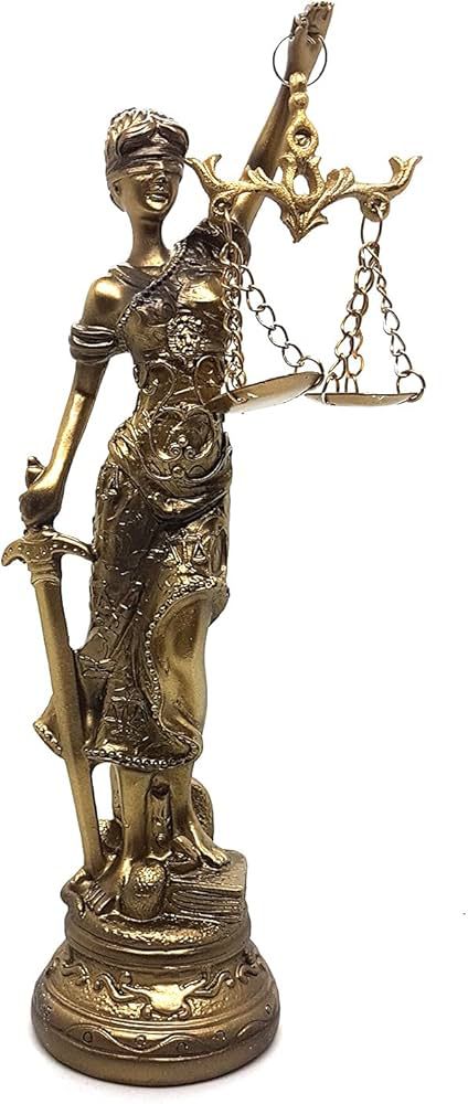 Estatueta Dama da Justiça Decorativa