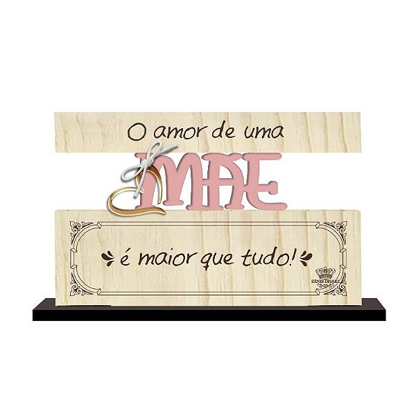 Plaquinha Decorativa Mãe Zenir Disarz