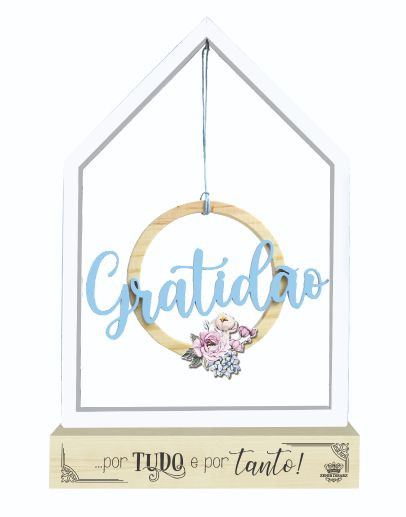 Plaquinha Gratidão Decorativa para Festas