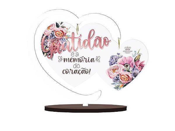 Plaquinha Gratidão Zenir Disarz Decorativa