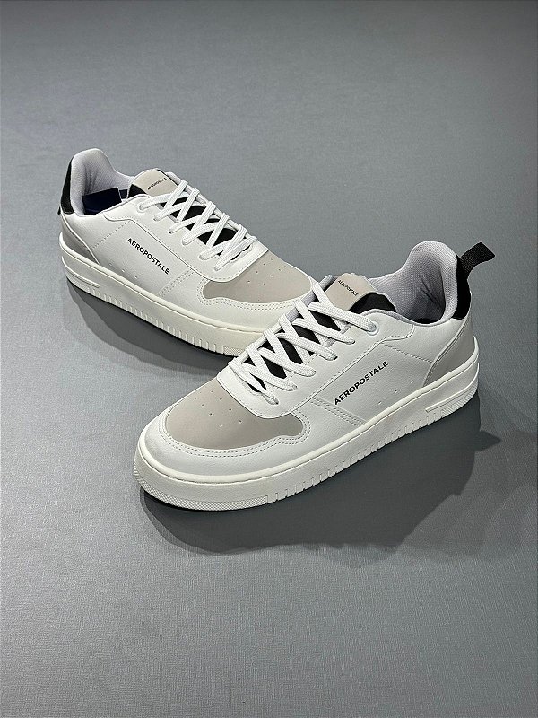Tênis Aeropostale Branco/Preto/Cinza 8493480-1