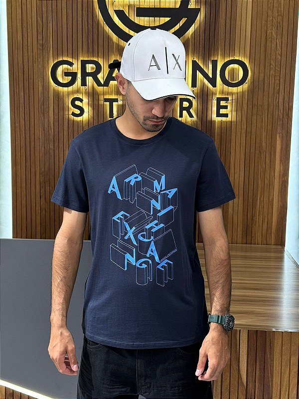 CAMISETA ARMANI EXCHANCE Z1510 MARINHO