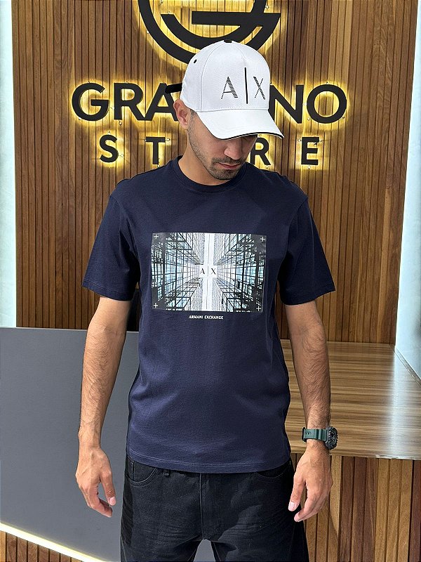 CAMISETA ARMANI 22 MARINHO