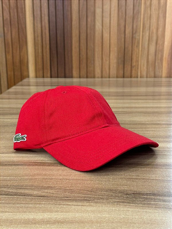 Boné Lacoste Gabardine Vermelho RK4113