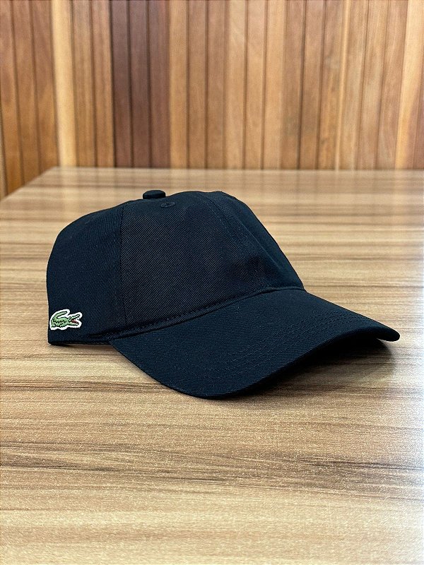 BONÉ LACOSTE GABARDINE RK4113 PRETO