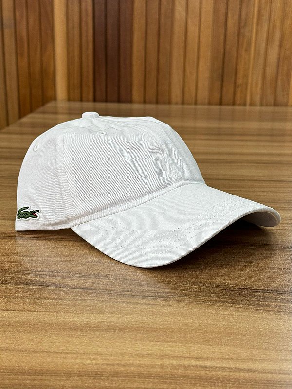 Boné Lacoste Gabardine Branco