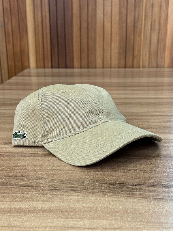 Boné Lacoste Gabardine Bege