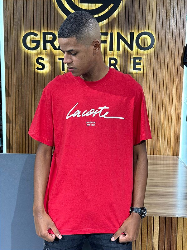 CAMISETA LACOSTE TH8902 VERMELHA