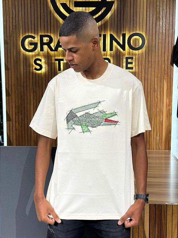 Camiseta Lacoste Bege TH3603