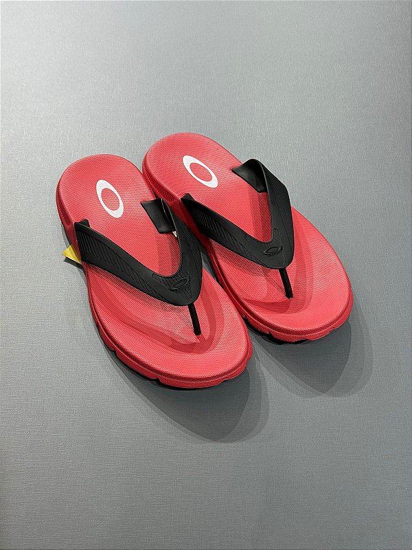 Chinelo Oakley Banks Vermelho