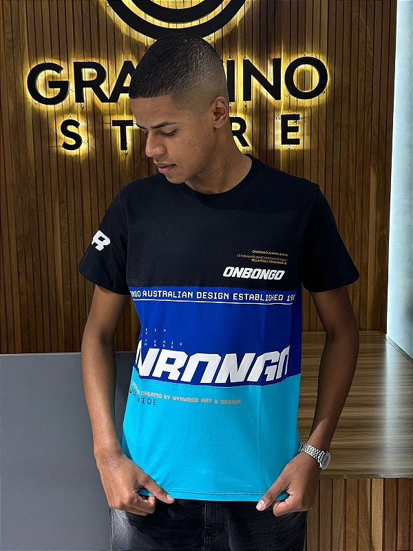 CAMISETA ONBONGO ON057 PRETA