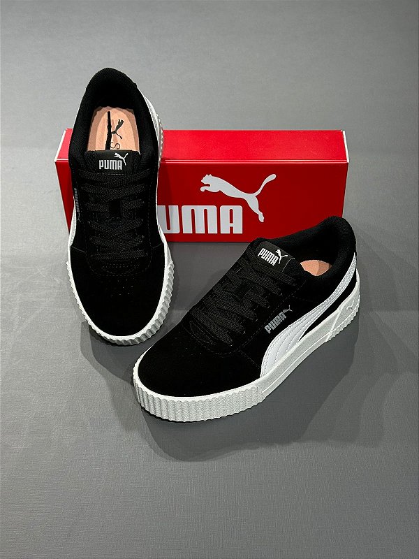 Tênis Puma Carina 375564-01 Preto e Prata