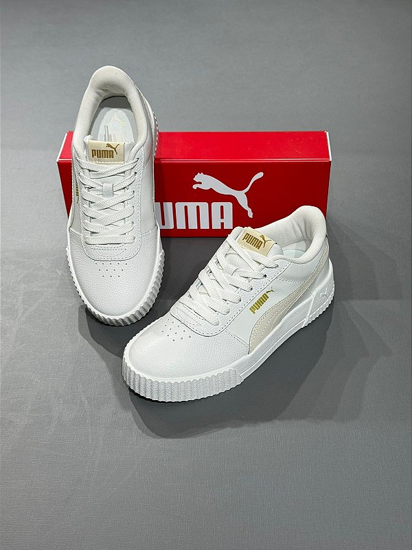 Tênis Puma Carina L Wht/Sug 375565-60