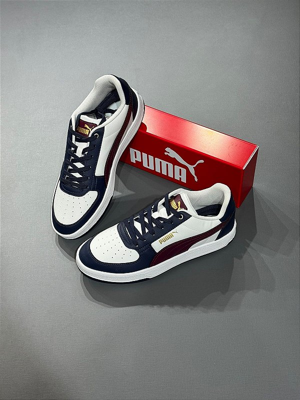 Tênis Puma Caven 2.0 Wht/Dark Navy Gold 396330-05