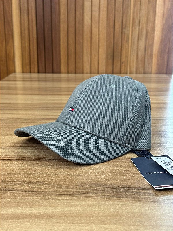 BONÉ TOMMY HILFIGER THAM0AM10355 CINZA ESCURO