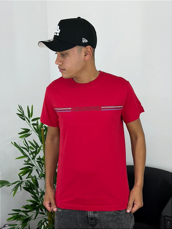 Camiseta Tommy Hilfiger Vermelha THMW0MW36420