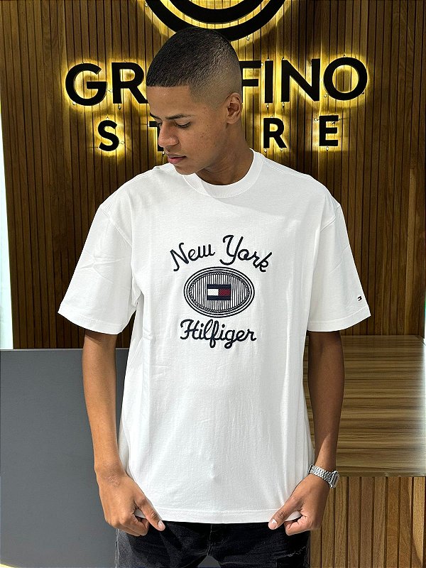 Camiseta Tommy Hilfiger THMW0MW35461 Branca