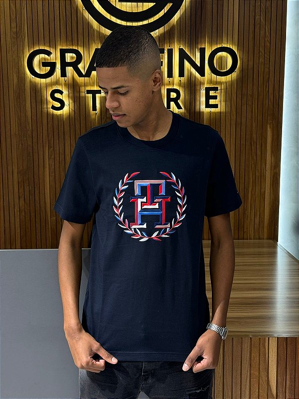 Camiseta Tommy Hilfiger THMW0MW34393 Preta