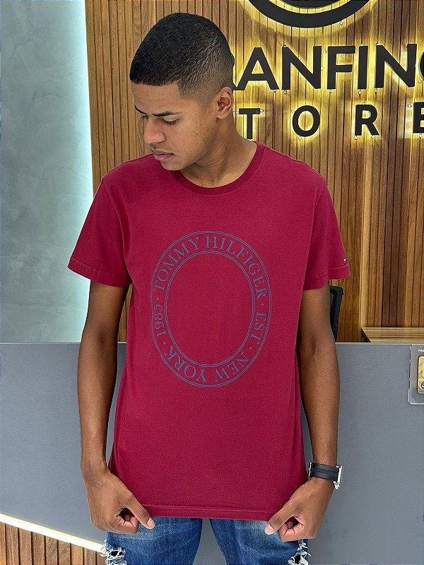 Camiseta Tommy Hilfiger Vinho THMW34726