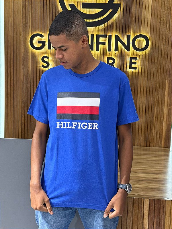 Camiseta Tommy Hilfiger THMW33383 Azul