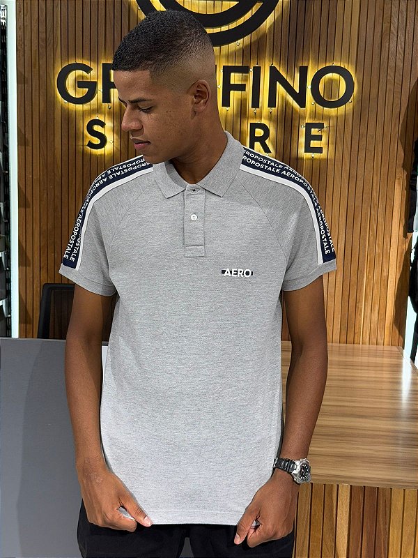 Polo Aeropostale Cinza 8793242