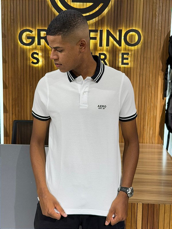 Polo Aeropostale Branca 87113216