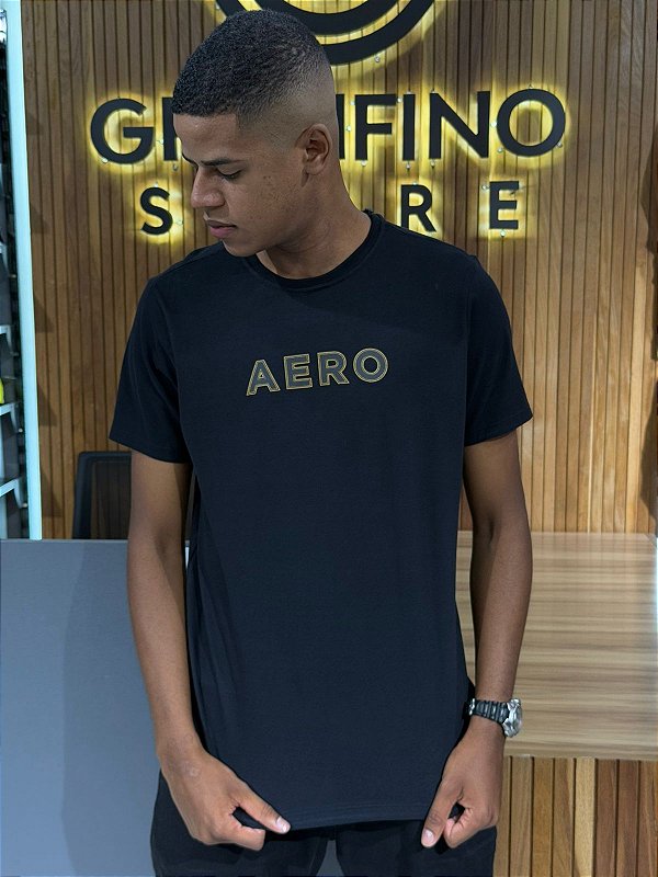 Camiseta Aeropostale Preta 871101234